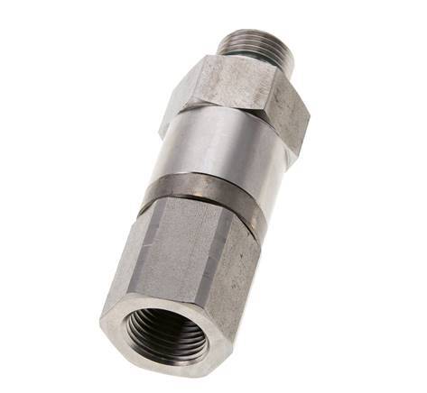 G 1/2'' F/M Junta giratoria de acero inoxidable 250 Bar - Hidráulica - Alta presión