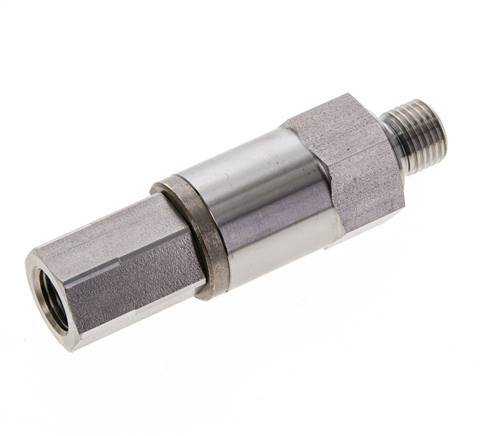 G 1/4'' F/M Junta giratoria de acero inoxidable 250 Bar - Hidráulica - Alta presión