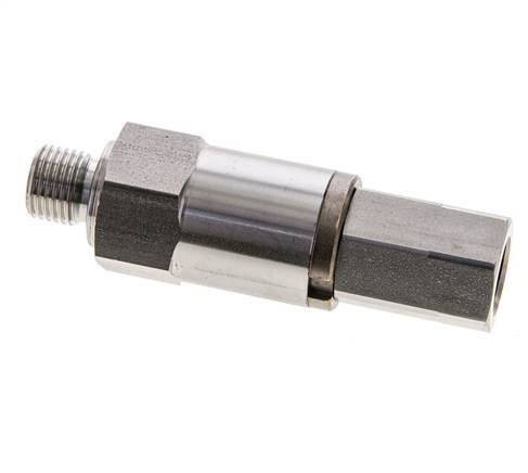 G 1/4'' F/M Junta giratoria de acero inoxidable 250 Bar - Hidráulica - Alta presión