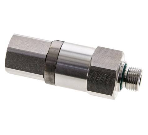 G 3/8'' F/M Junta giratoria de acero inoxidable 250 Bar - Hidráulica - Alta presión