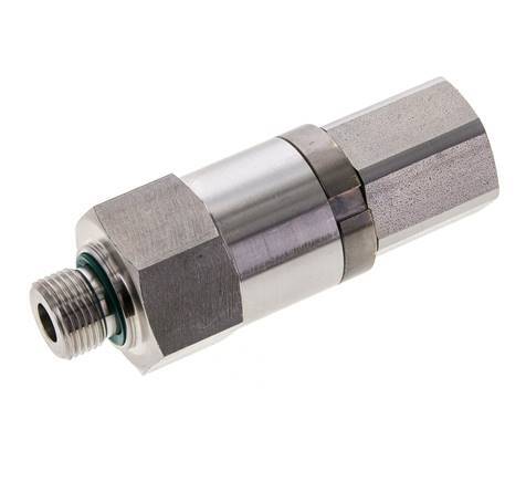 G 3/8'' F/M Junta giratoria de acero inoxidable 250 Bar - Hidráulica - Alta presión