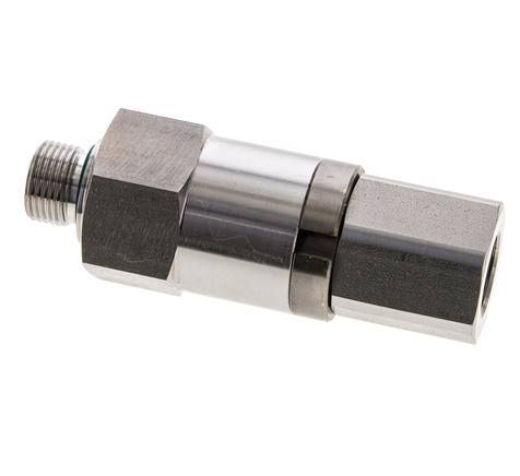 G 3/8'' F/M Junta giratoria de acero inoxidable 250 Bar - Hidráulica - Alta presión