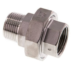 1'' NPT x 1'' NPT F/M Acero inoxidable de 3 piezas con cierre cónico 16 Bar