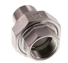 1'' NPT x 1'' NPT F/M Acero inoxidable de 3 piezas con cierre cónico 16 Bar
