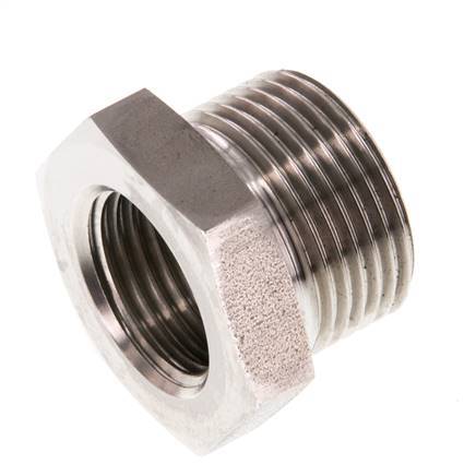 G 1/2'' x G 3/4'' F/M Anillo reductor de acero inoxidable 40 Bar