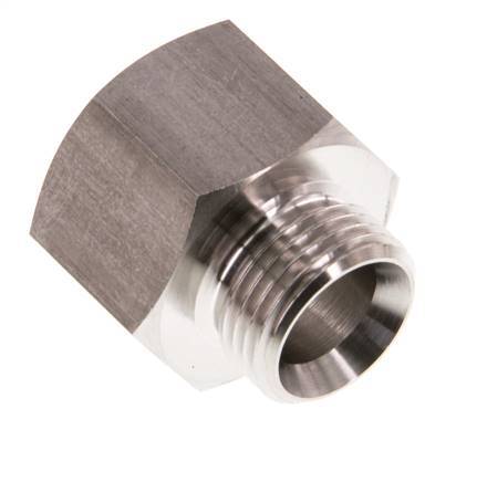 G 1/2'' x G 3/8'' F/M Anillo reductor de acero inoxidable 40 Bar