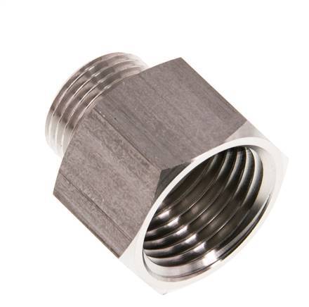 G 1/2'' x G 3/8'' F/M Anillo reductor de acero inoxidable 40 Bar