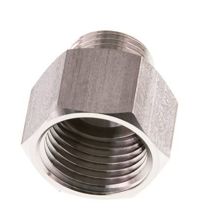 G 1/2'' x G 3/8'' F/M Anillo reductor de acero inoxidable 40 Bar