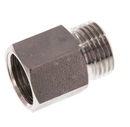 G 1/2'' F/M Extensión de acero inoxidable 40 Bar - 22 mm