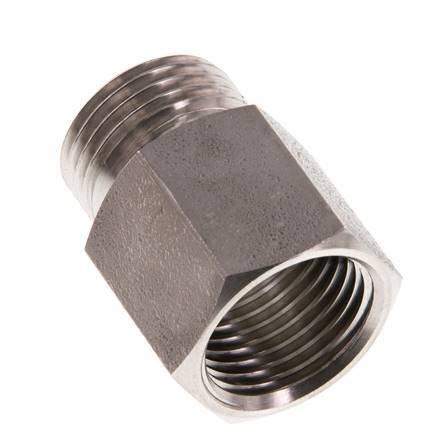 G 1/2'' F/M Extensión de acero inoxidable 40 Bar - 22 mm