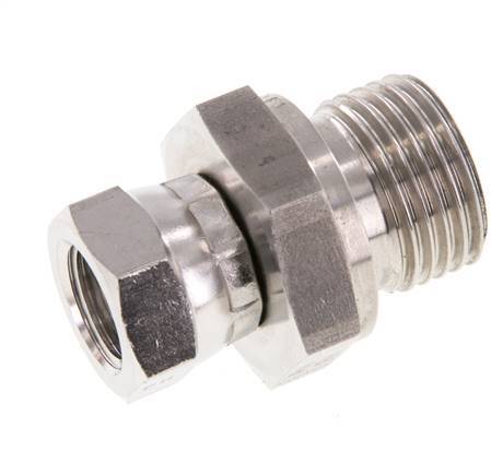 G 1/4'' x G 1/2'' F/M Adaptador reductor de acero inoxidable 350 Bar - Hidráulico