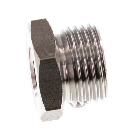 G 1/4'' x G 1/2'' F/M Anillo reductor de acero inoxidable 40 Bar