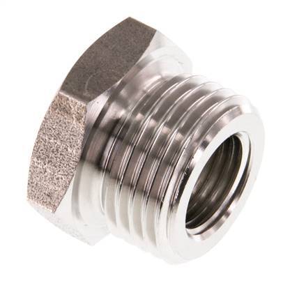 G 1/4'' x G 1/2'' F/M Anillo reductor de acero inoxidable 40 Bar