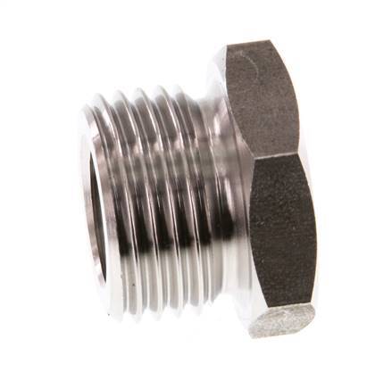 G 1/4'' x G 1/2'' F/M Anillo reductor de acero inoxidable 40 Bar