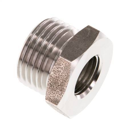 G 1/4'' x G 1/2'' F/M Anillo reductor de acero inoxidable 40 Bar