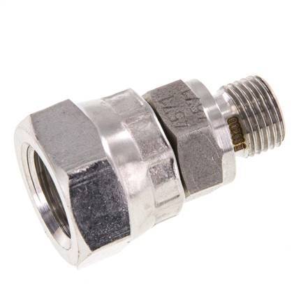 G 1/4'' x G 1/8'' F/M Adaptador reductor de acero inoxidable 400 Bar - Hidráulico