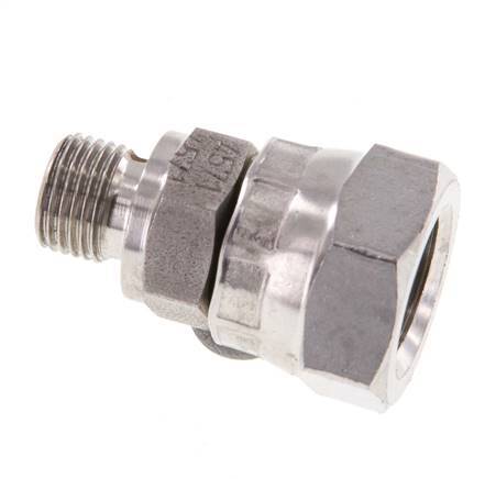 G 1/4'' x G 1/8'' F/M Adaptador reductor de acero inoxidable 400 Bar - Hidráulico