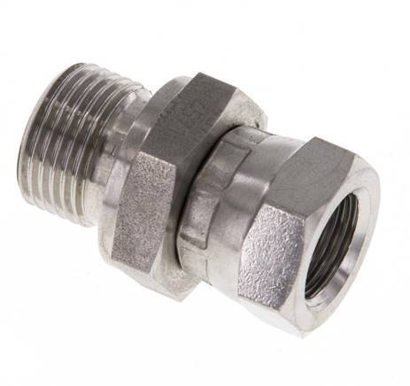 G 1/4'' x G 3/8'' F/M Adaptador reductor de acero inoxidable 325 Bar - Hidráulico