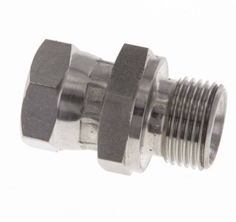 G 1/4'' x G 3/8'' F/M Adaptador reductor de acero inoxidable 325 Bar - Hidráulico
