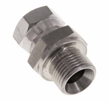 G 1/4'' x G 3/8'' F/M Adaptador reductor de acero inoxidable 325 Bar - Hidráulico
