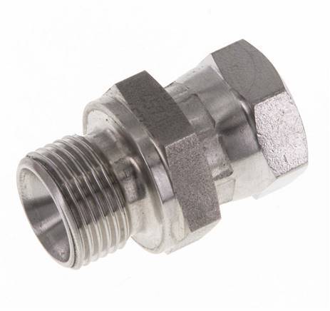 G 1/4'' x G 3/8'' F/M Adaptador reductor de acero inoxidable 325 Bar - Hidráulico
