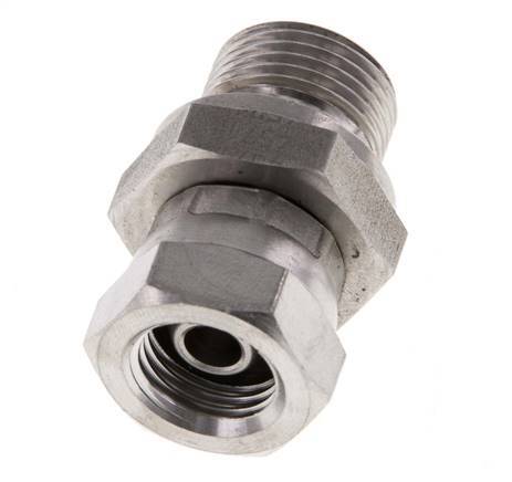 G 1/4'' x G 3/8'' F/M Adaptador reductor de acero inoxidable 325 Bar - Hidráulico