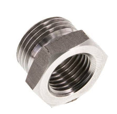 G 1/4'' x G 3/8'' F/M Anillo reductor de acero inoxidable 40 Bar