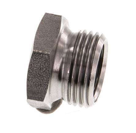 G 1/4'' x G 3/8'' F/M Anillo reductor de acero inoxidable 40 Bar