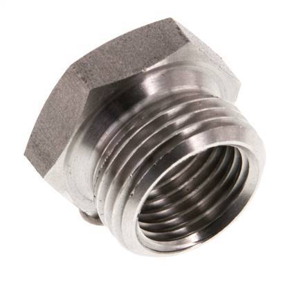 G 1/4'' x G 3/8'' F/M Anillo reductor de acero inoxidable 40 Bar