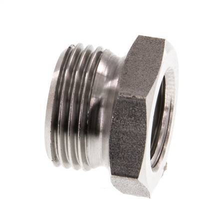 G 1/4'' x G 3/8'' F/M Anillo reductor de acero inoxidable 40 Bar