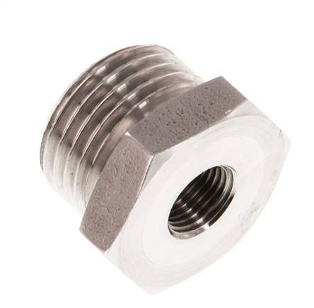 G 1/8'' x G 1/2'' F/M Anillo reductor de acero inoxidable 40 Bar