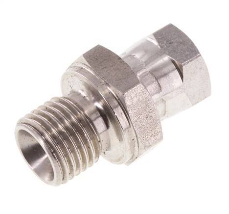 G 1/8'' x G 1/4'' F/M Adaptador reductor de acero inoxidable 350 Bar - Hidráulico