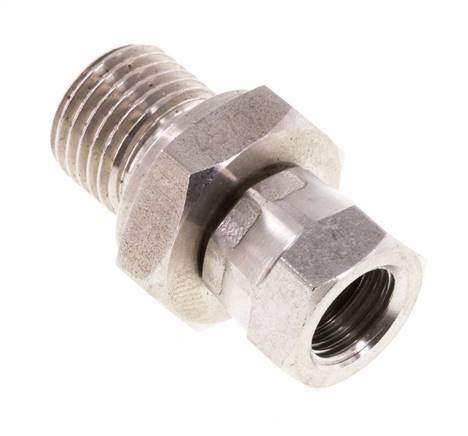 G 1/8'' x G 1/4'' F/M Adaptador reductor de acero inoxidable 350 Bar - Hidráulico