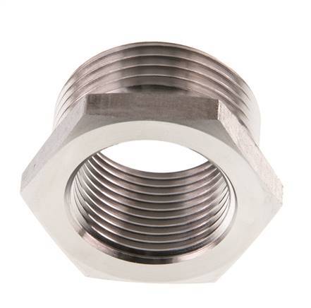 G 3/4'' x G 1'' F/M Anillo reductor de acero inoxidable 40 Bar