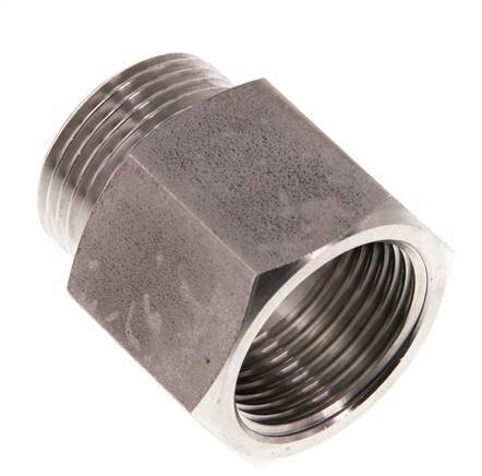 G 3/4'' F/M Extensión de acero inoxidable 40 Bar - 25 mm