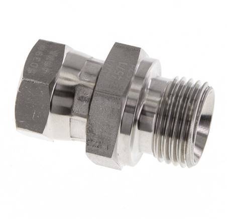 G 3/8'' x G 1/2'' F/M Adaptador reductor de acero inoxidable 350 Bar - Hidráulico