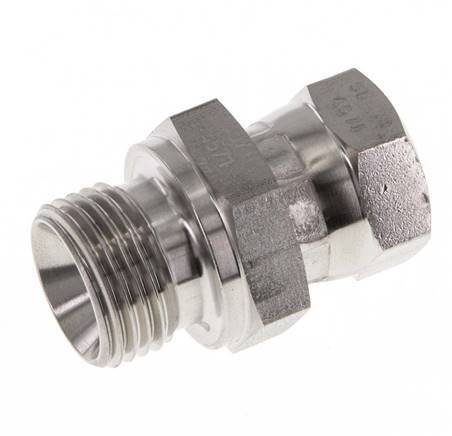 G 3/8'' x G 1/2'' F/M Adaptador reductor de acero inoxidable 350 Bar - Hidráulico