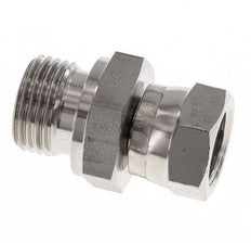 G 3/8'' x G 1/2'' F/M Adaptador reductor de acero inoxidable 350 Bar - Hidráulico