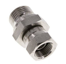 G 3/8'' x G 1/2'' F/M Adaptador reductor de acero inoxidable 350 Bar - Hidráulico