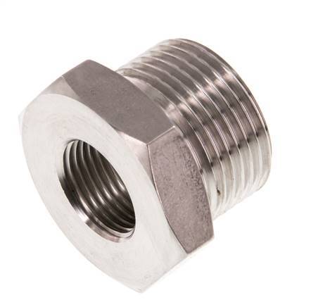 G 3/8'' x G 3/4'' F/M Anillo reductor de acero inoxidable 40 Bar