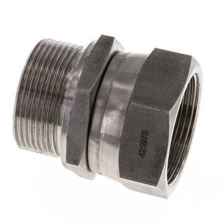 G 1 1/2'' F/M Adaptador reductor de acero inoxidable 125 Bar - Hidráulico