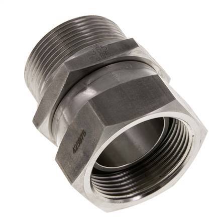 G 1 1/2'' F/M Adaptador reductor de acero inoxidable 125 Bar - Hidráulico