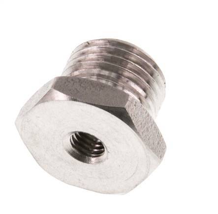 M5 x G 1/4'' F/M Anillo reductor de acero inoxidable 40 Bar