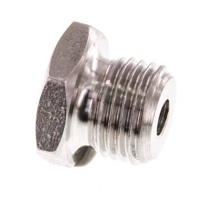 M5 x G 1/4'' F/M Anillo reductor de acero inoxidable 40 Bar