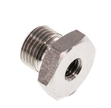 M5 x G 1/8'' F/M Anillo reductor de acero inoxidable 40 Bar