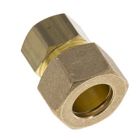G 1/2'' x 18mm Racor de compresión recto de latón 67 Bar DIN EN 1254-2
