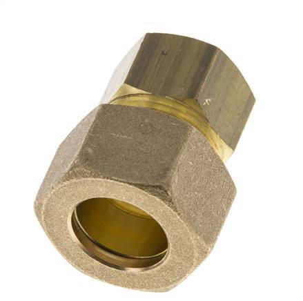 G 1/2'' x 18mm Racor de compresión recto de latón 67 Bar DIN EN 1254-2