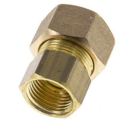 G 1/2'' x 18mm Racor de compresión recto de latón 67 Bar DIN EN 1254-2