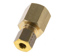 G 1/4'' x 5mm Racor de compresión recto de latón 150 Bar DIN EN 1254-2