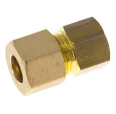 G 1/4'' x 10mm Racor de compresión recto de latón 95 Bar DIN EN 1254-2